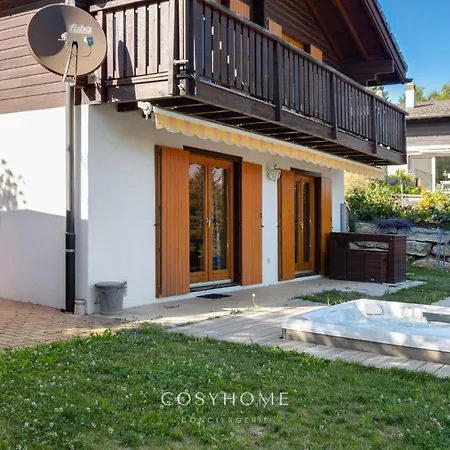 Le Pouchignon L Jaccuzzi L By Cosyhome Dağ evi Savièse